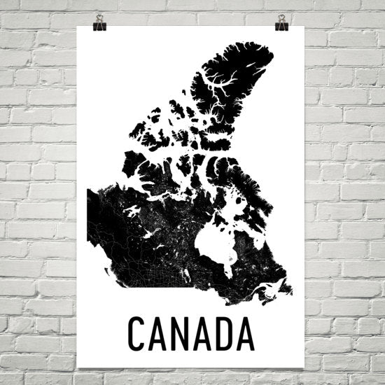 Canada Wall Map Print - Modern Map Art