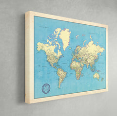 World Push Pin Travel Map - Business