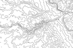 Capitol Reef National Park Topographic Map Art