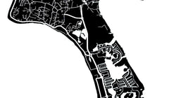 Cayman Wall Map Print - Modern Map Art