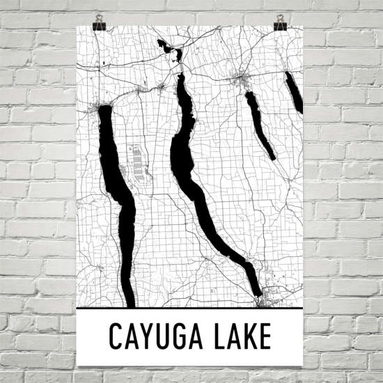 Cayuga Lake NY Art and Maps