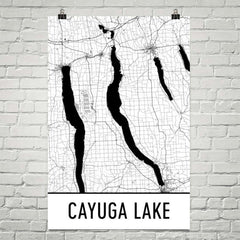 Cayuga Lake NY Art and Maps