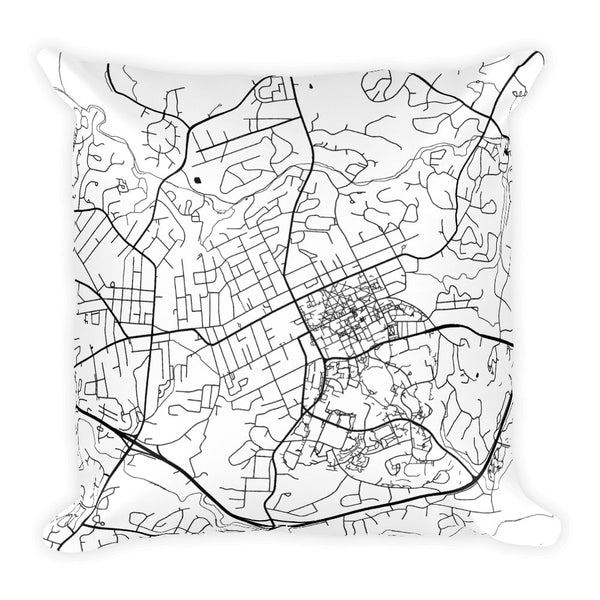 Chapel Hill Map Pillow – Modern Map Art