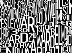 Charlotte Neighborhood Typography Prints – Modern Map Art