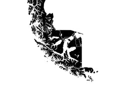 Chile Wall Map Print - Modern Map Art