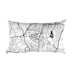 College Park Map Pillow – Modern Map Art
