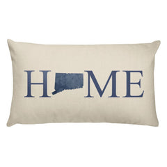 Connecticut Map Pillow – Modern Map Art
