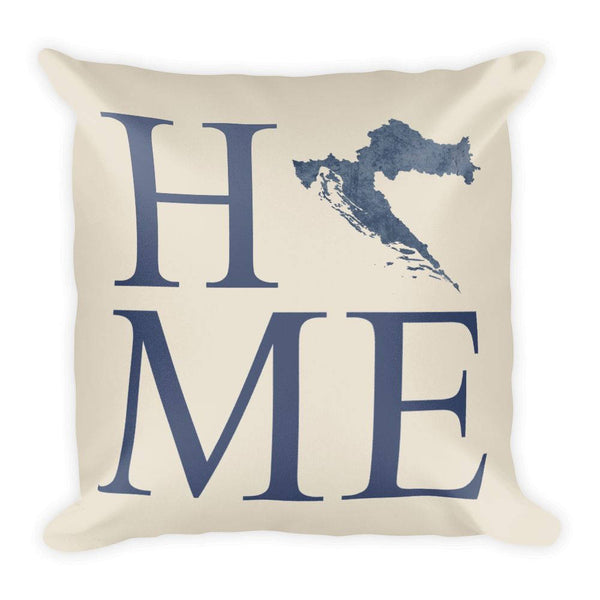 Croatia Map Pillow – Modern Map Art