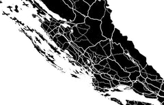 Croatia Wall Map Print - Modern Map Art