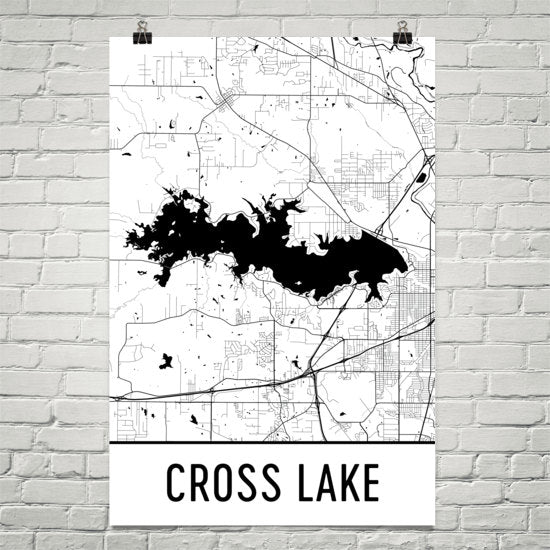 Cross Lake LA Art and Maps