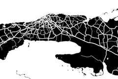 Cuba Wall Map Print - Modern Map Art