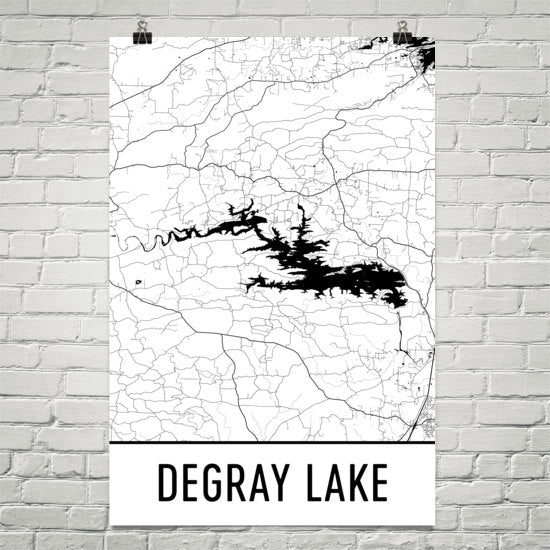 DeGray Lake AR Art and Maps