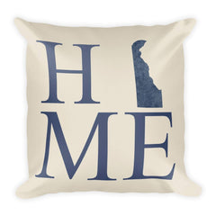 Delaware Map Pillow – Modern Map Art