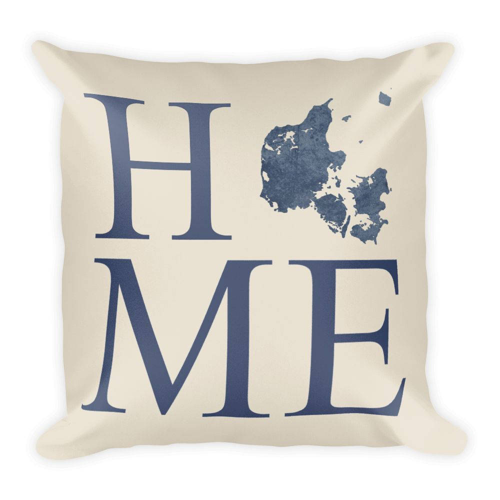 Denmark Map Pillow – Modern Map Art