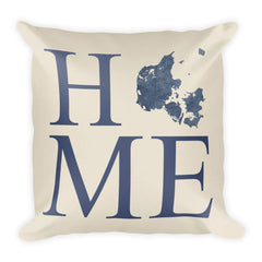 Denmark Map Pillow – Modern Map Art