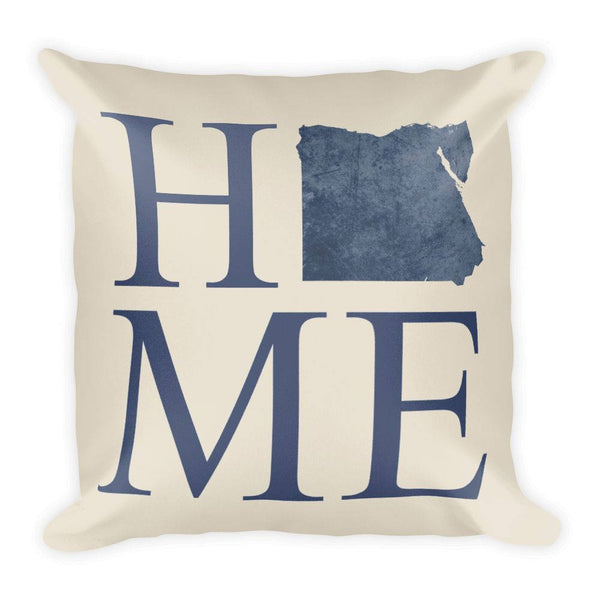 Egypt Map Pillow – Modern Map Art