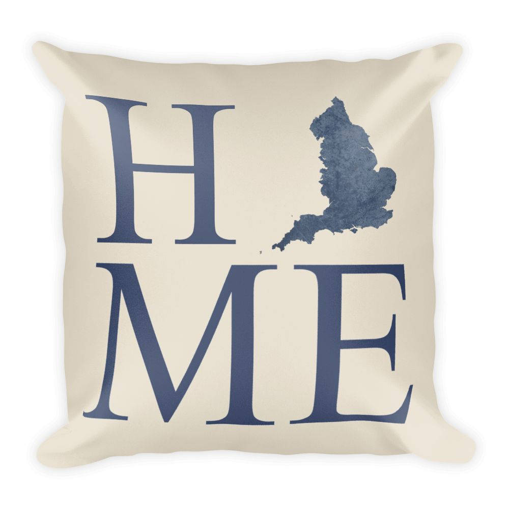 England Map Pillow – Modern Map Art