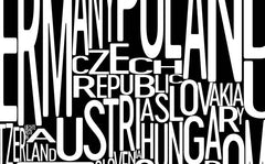 Europe Neighborhood Typography Prints – Modern Map Art