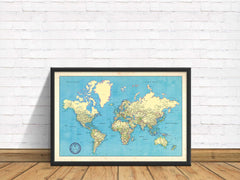 World Push Pin Travel Map - Business