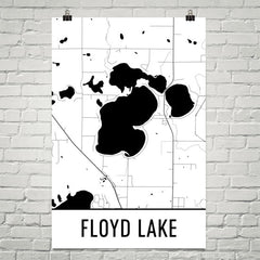 Floyd Lake MN Art and Maps