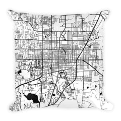 Gainesville Map Pillow – Modern Map Art