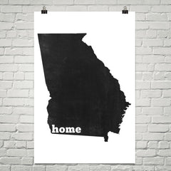 Georgia Home State Map Art