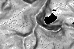 Glacier National Park Topographic Map Art