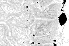 Grand Teton Topographic Map Art