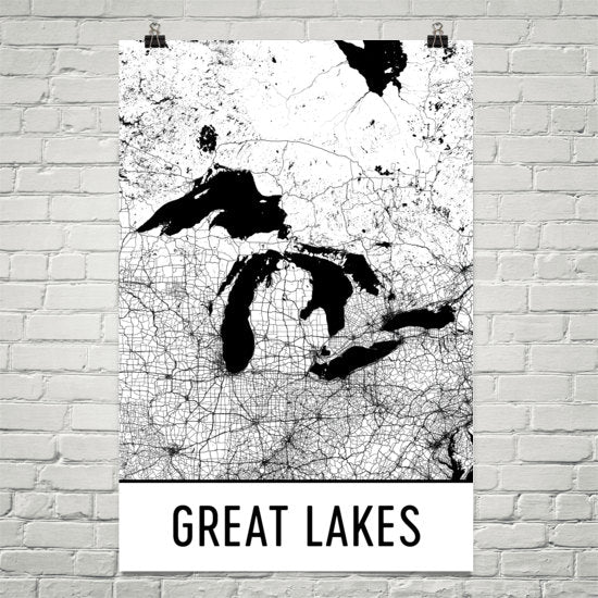 Great Lakes Art and Maps
