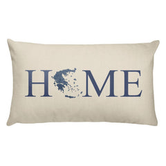Greece Map Pillow – Modern Map Art