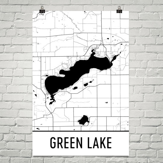 Green Lake WI Art and Maps