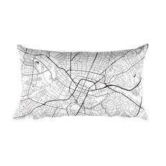 Greenville (SC) Map Pillow – Modern Map Art