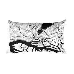 Hamburg Map Pillow – Modern Map Art