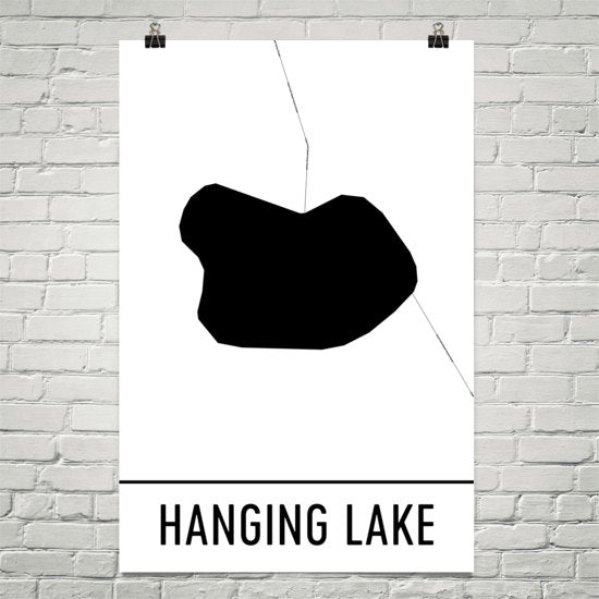 Hanging Lake CO Art and Maps