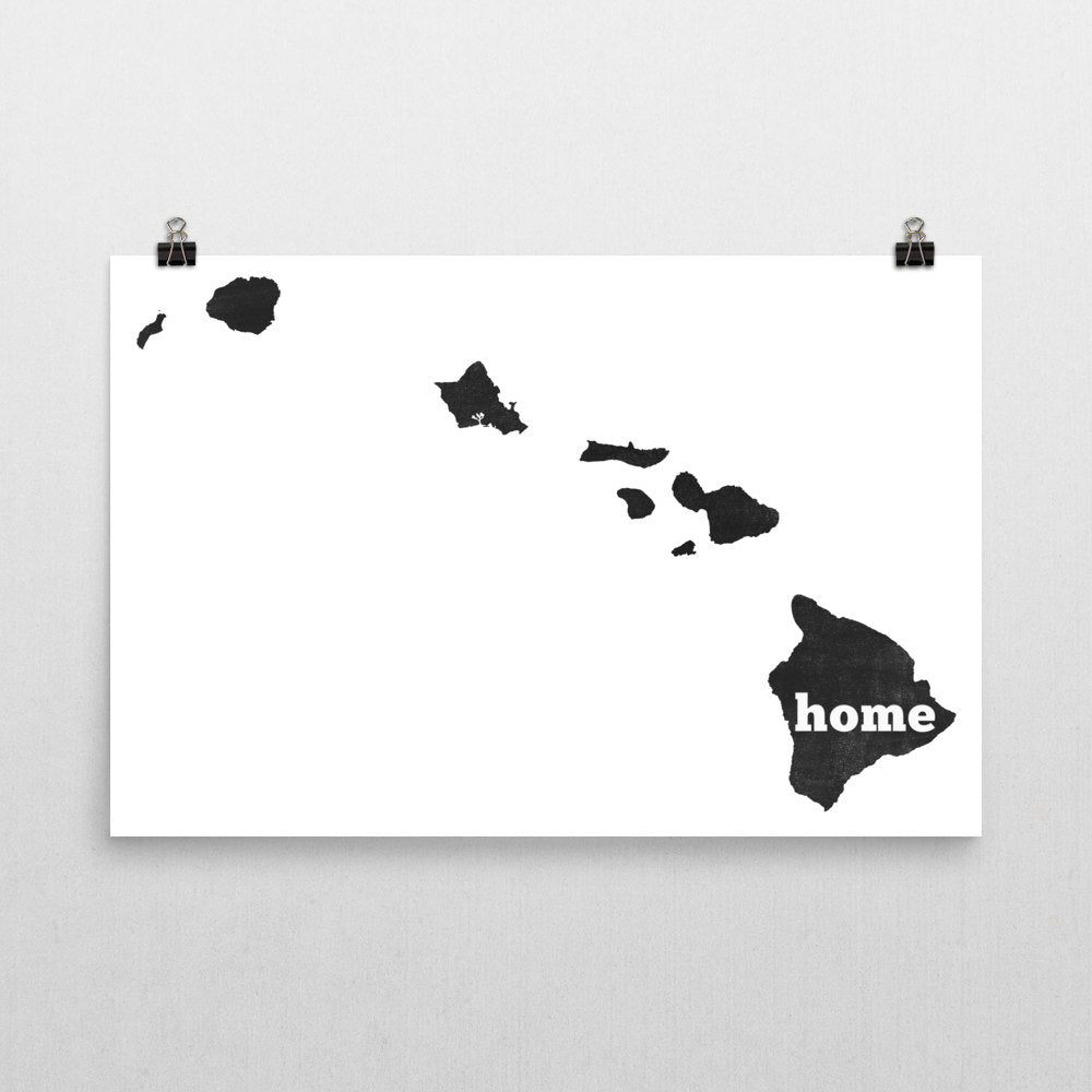 Hawaii Home State Map Art