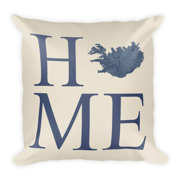Iceland Map Pillow – Modern Map Art