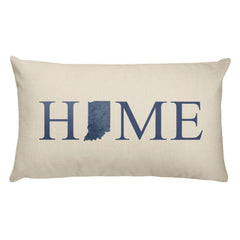 Indiana Map Pillow – Modern Map Art