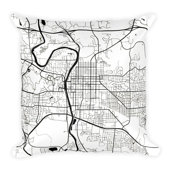 Iowa Map Pillow – Modern Map Art