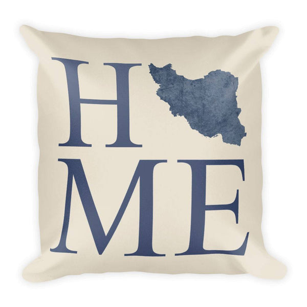 Iran Map Pillow – Modern Map Art