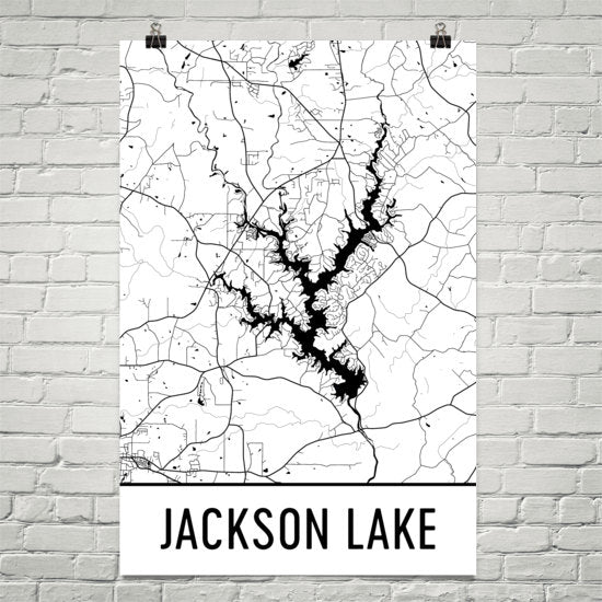 Jackson Lake GA Art and Maps