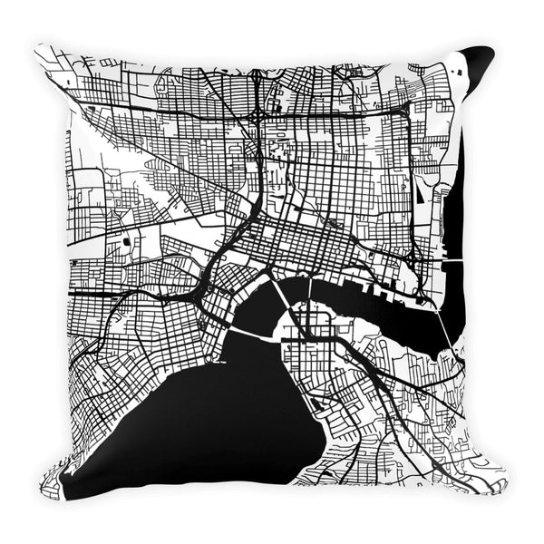 Jacksonville Map Pillow – Modern Map Art