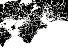 Japan Wall Map Print - Modern Map Art
