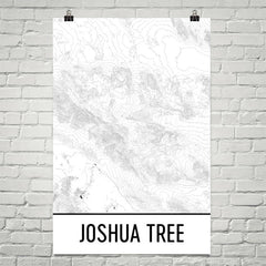 Joshua Tree Topographic Map Art