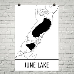 June Lake CA Art and Maps