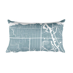Jupiter Map Pillow – Modern Map Art