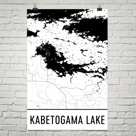 Kabetogama Lake MN Art and Maps