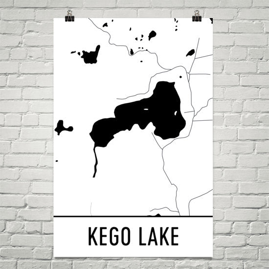 Kego Lake MN Art and Maps