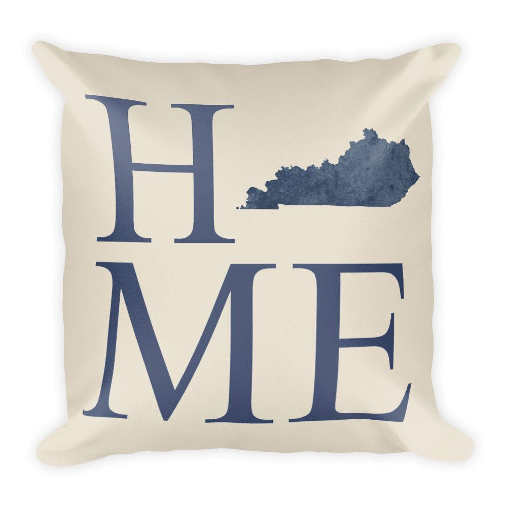 Kentucky Map Pillow – Modern Map Art