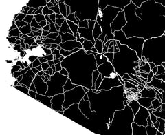 Kenya Wall Map Print - Modern Map Art