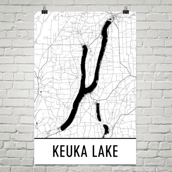Keuka Lake NY Art and Maps